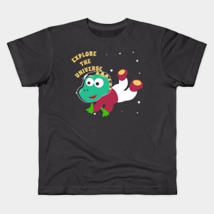 Cute dinosaur astronaut. Kids T-Shirt